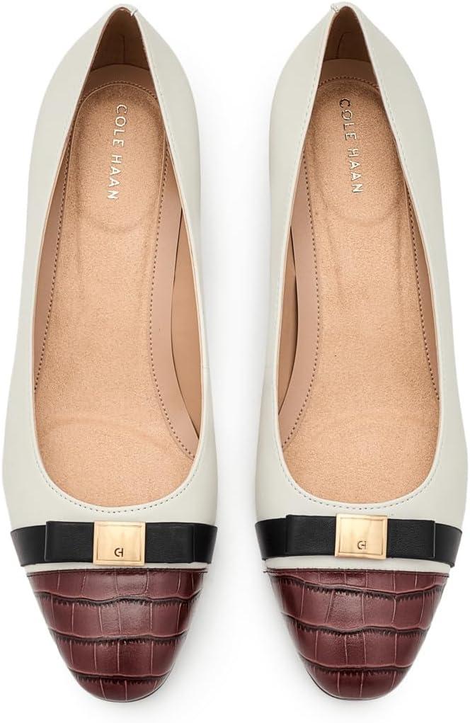 image:imageCole Haan Womens Goto Malta Bow WedgePowder Leather