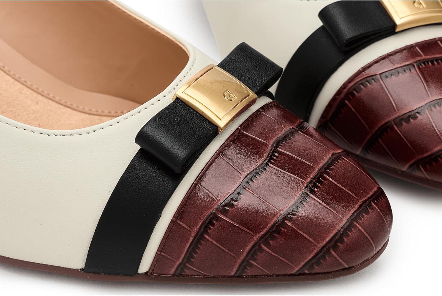 image:imageCole Haan Womens Goto Malta Bow WedgePowder Leather
