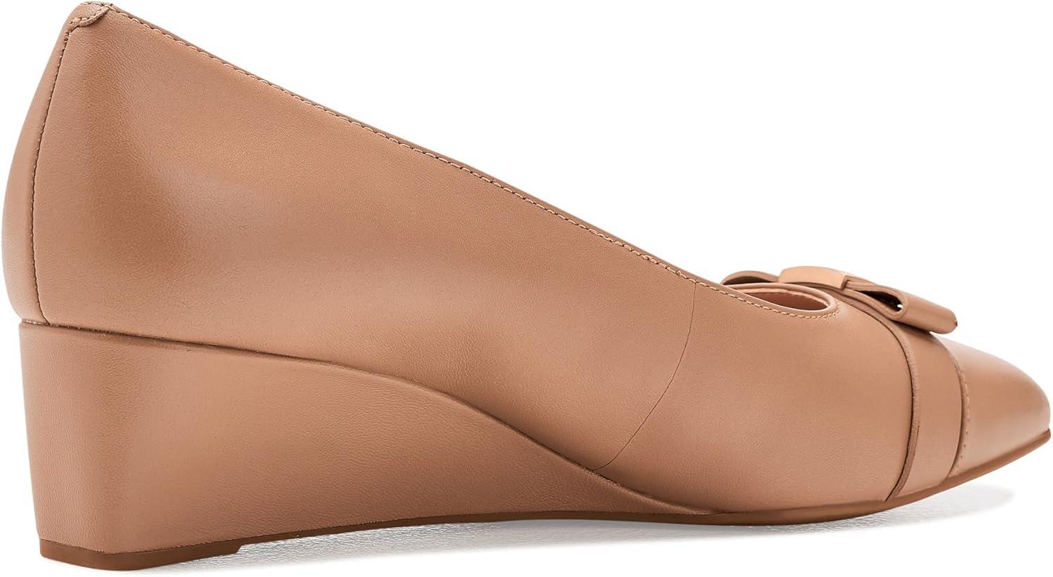 image:imageCole Haan Womens Goto Malta Bow WedgeTuscan Sand Leather