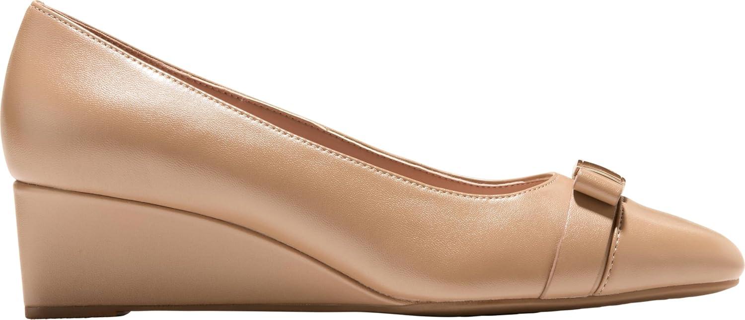 image:imageCole Haan Womens Goto Malta Bow WedgeTuscan Sand Leather