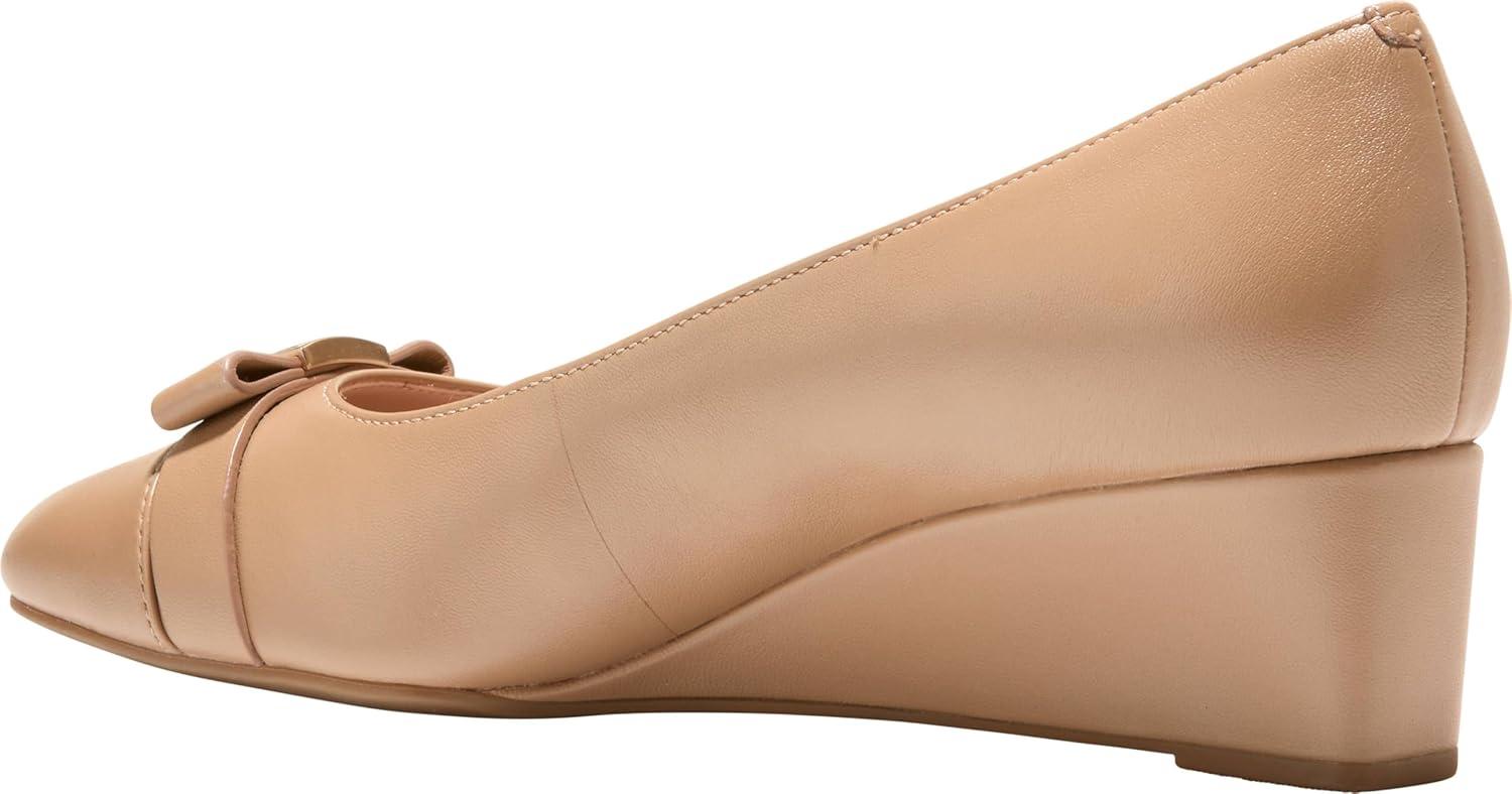 image:imageCole Haan Womens Goto Malta Bow WedgeTuscan Sand Leather