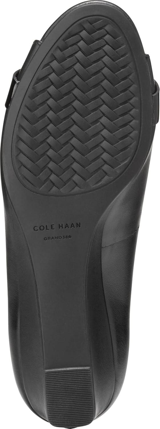image:imageCole Haan Womens Goto Malta Peep Toe Bow WedgeBlack Leather