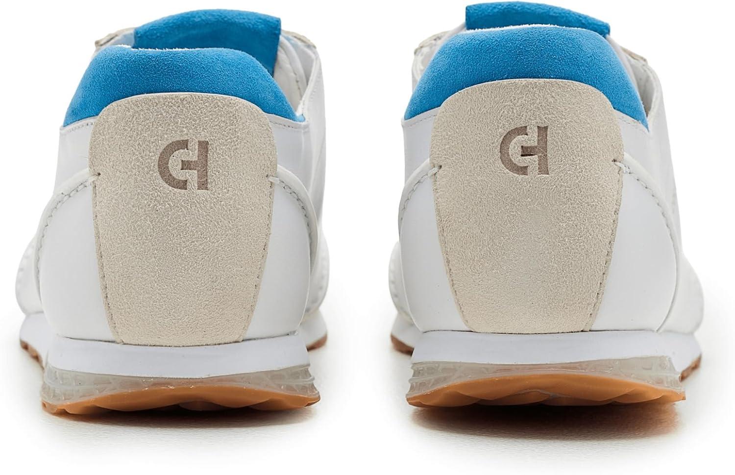 image:imageCole Haan Womens Grandpro Lp Runner EnergyweaveWhite LthrSilver BirchAzure Blue Sde