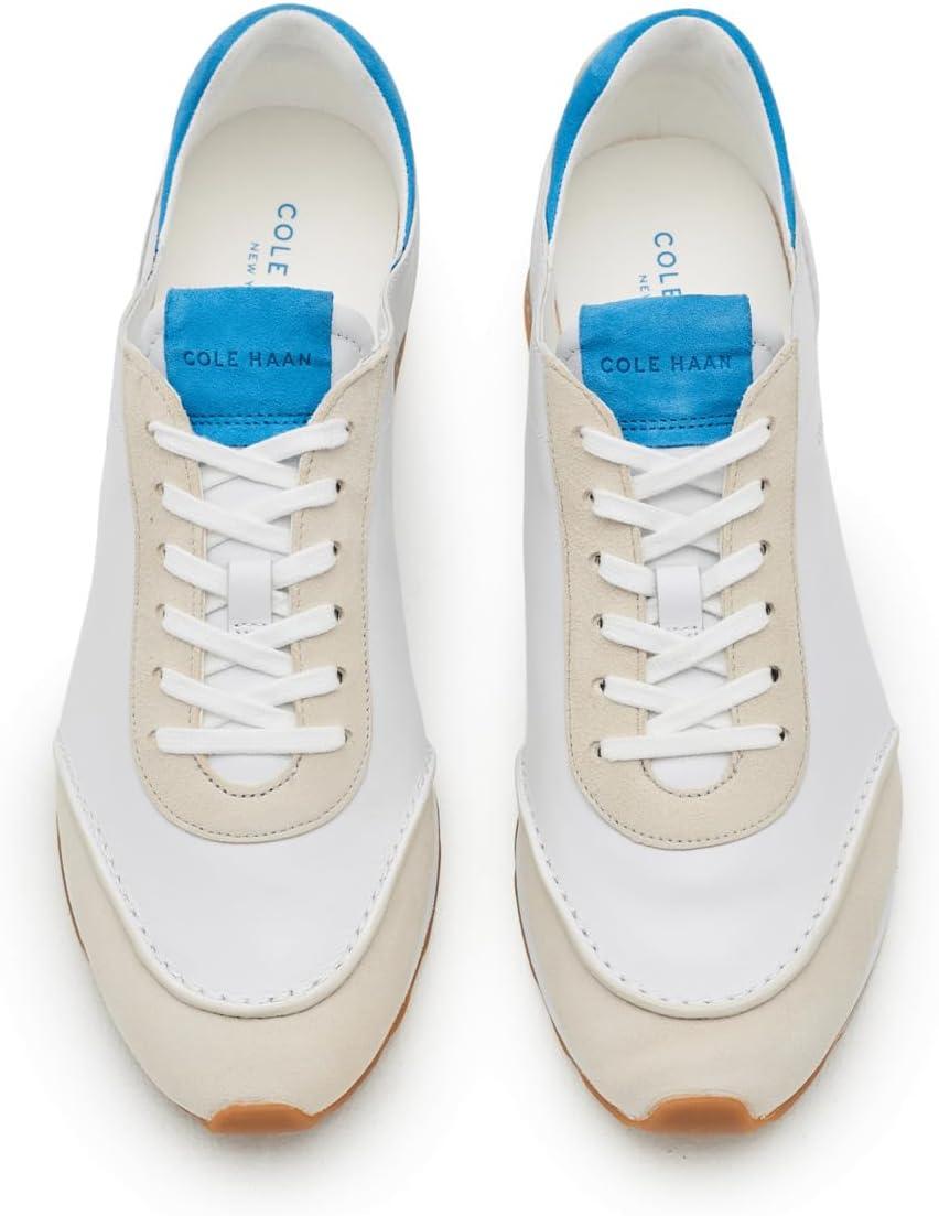 image:imageCole Haan Womens Grandpro Lp Runner EnergyweaveWhite LthrSilver BirchAzure Blue Sde