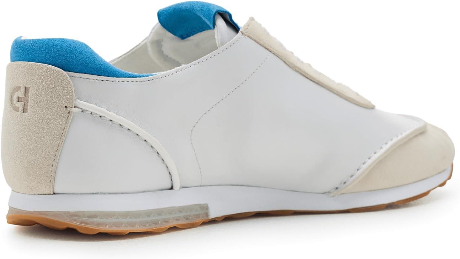 image:imageCole Haan Womens Grandpro Lp Runner EnergyweaveWhite LthrSilver BirchAzure Blue Sde