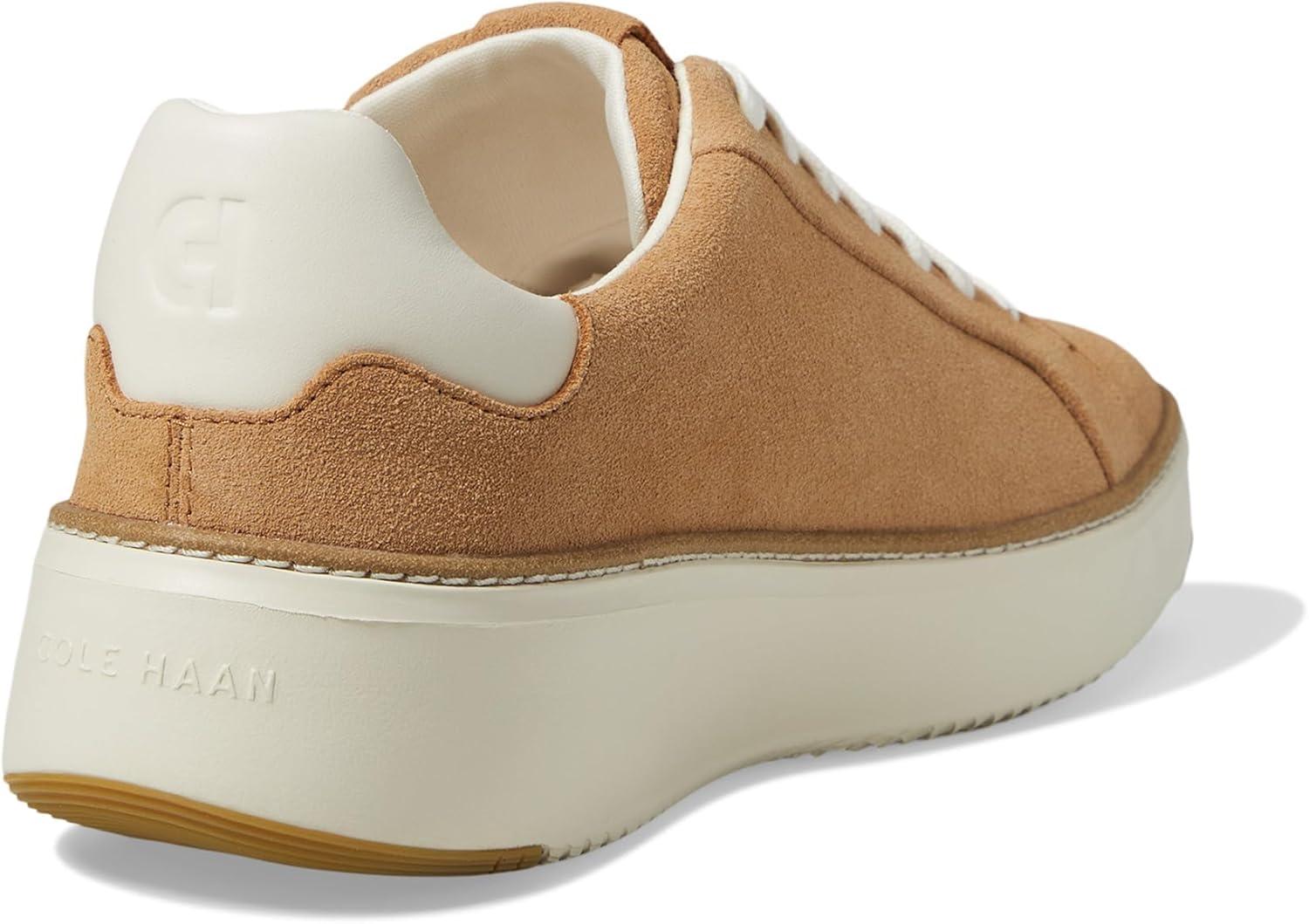 image:imageCole Haan Womens Grandpro Topspin SneakersBiscuit SuedeIvory