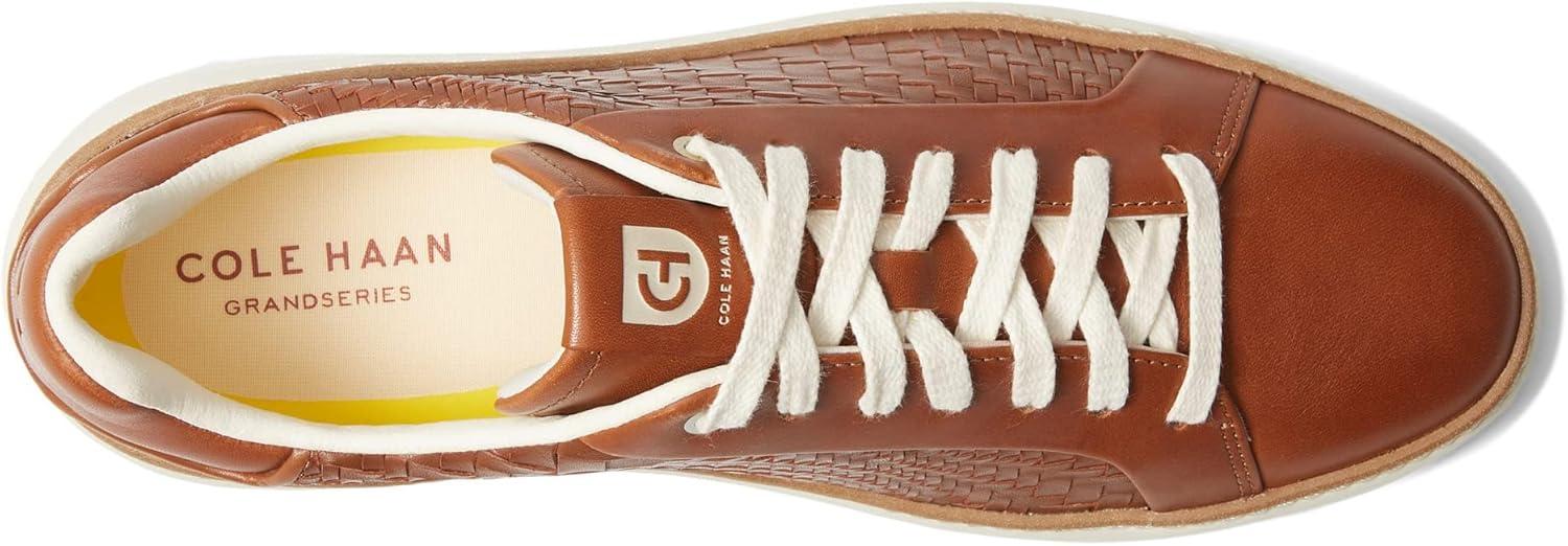 image:imageCole Haan Womens Grandpro Topspin SneakersBritish Tan Woven LeatherOptic White