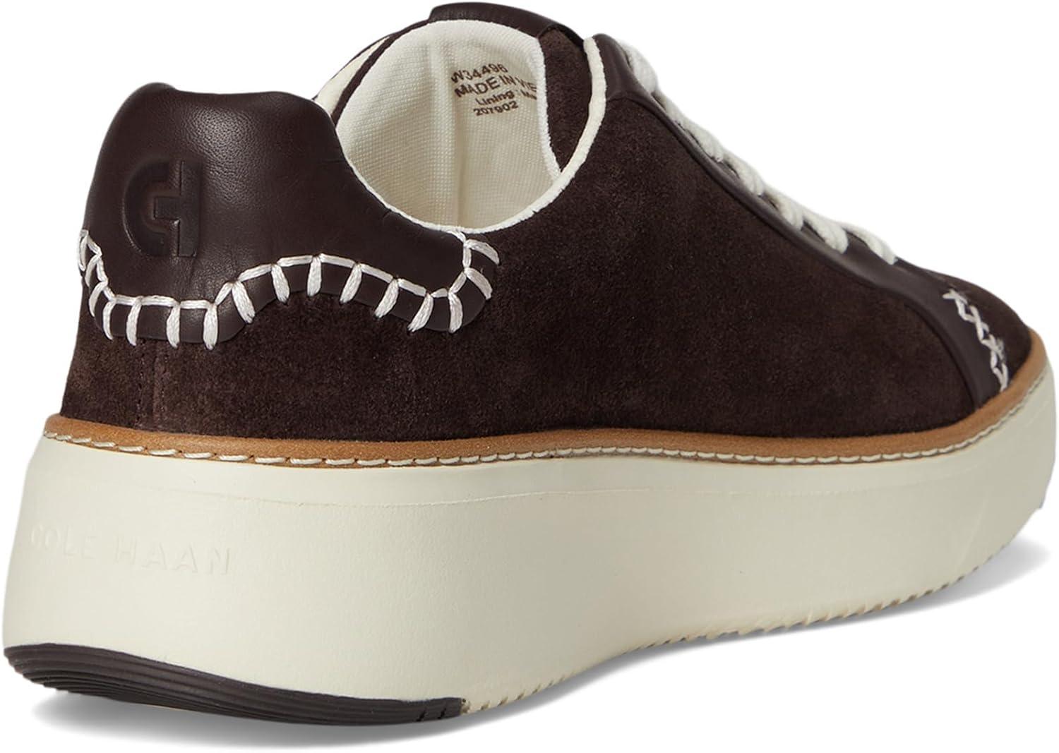 image:imageCole Haan Womens Grandpro Topspin SneakersDark Chocolate SuedeDark Chocolate Leather