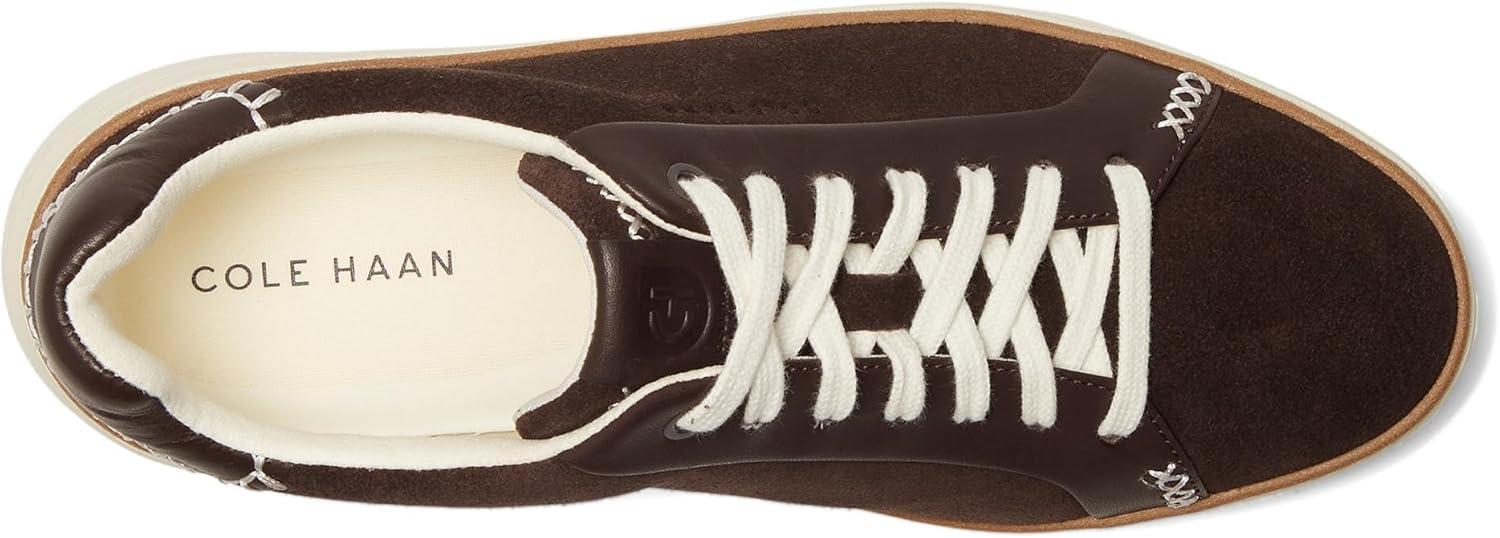 image:imageCole Haan Womens Grandpro Topspin SneakersDark Chocolate SuedeDark Chocolate Leather