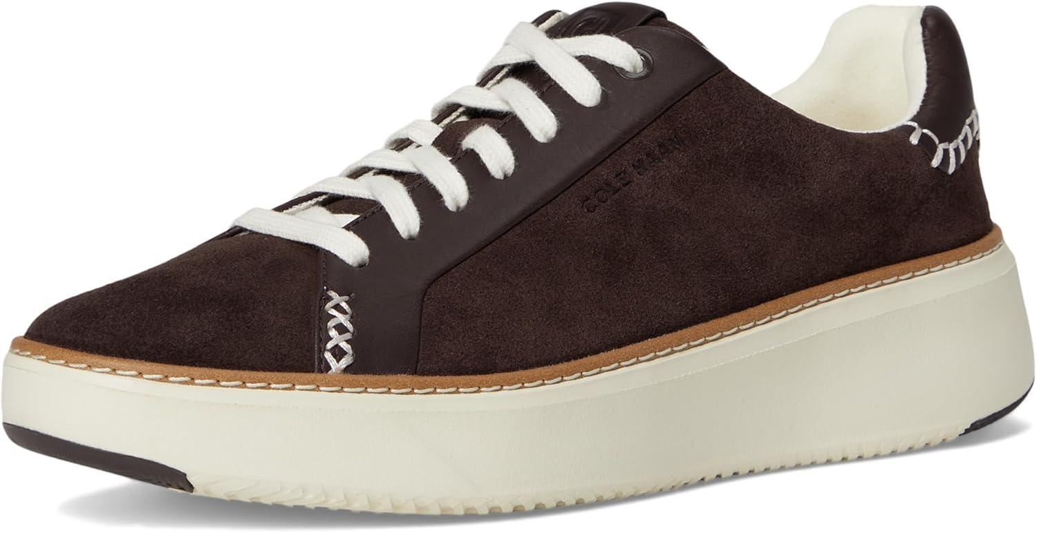 image:imageCole Haan Womens Grandpro Topspin SneakersDark Chocolate SuedeDark Chocolate Leather