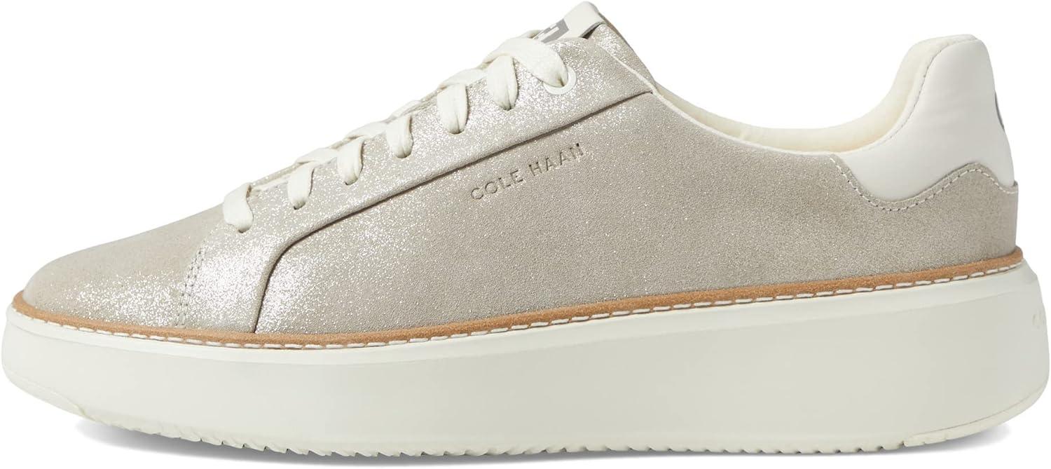 image:imageCole Haan Womens Grandpro Topspin SneakersDove Metallic Suede