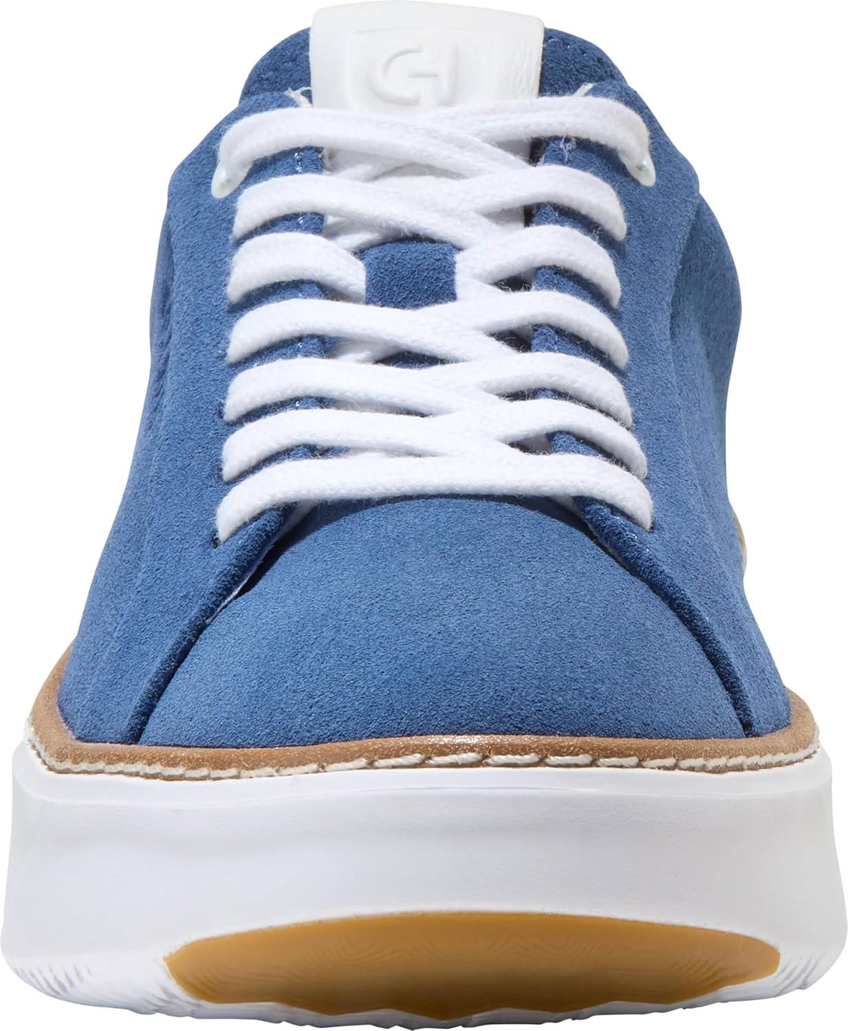 image:imageCole Haan Womens Grandpro Topspin SneakersDutch Blue SuedeOptic White