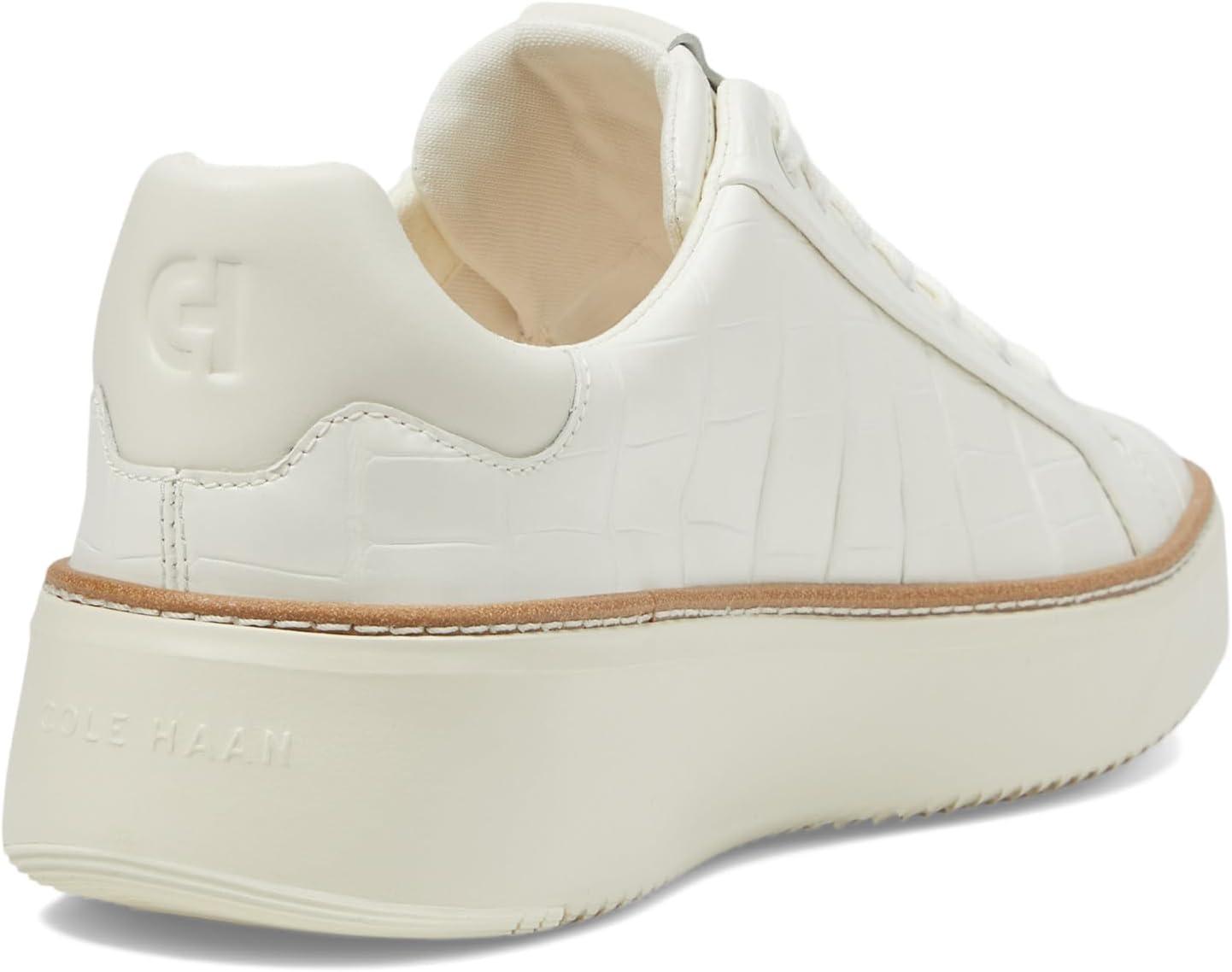 image:imageCole Haan Womens Grandpro Topspin SneakersIvory Croc Print