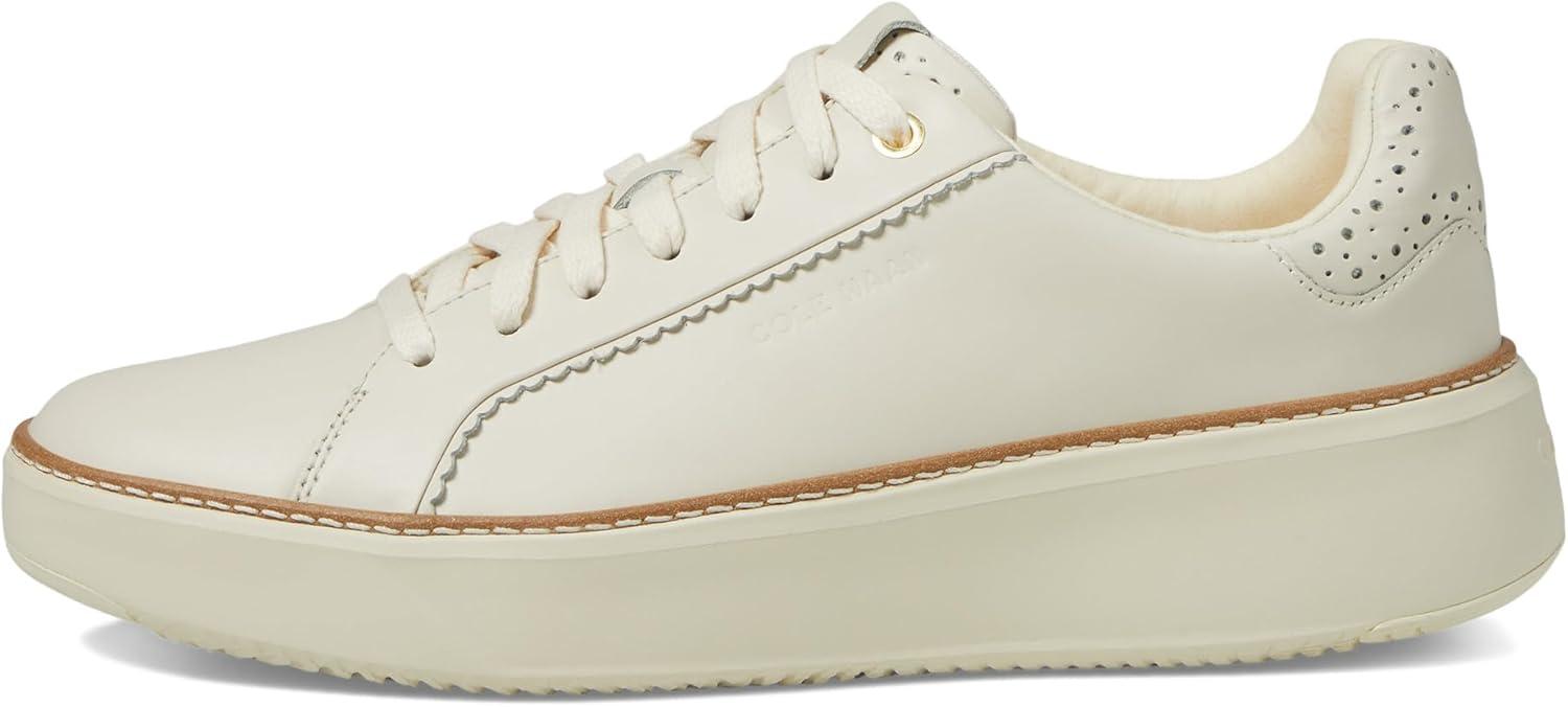 image:imageCole Haan Womens Grandpro Topspin SneakersIvory Perf Scallop