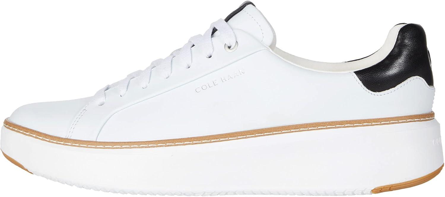 image:imageCole Haan Womens Grandpro Topspin SneakersIvoryBlack Leather