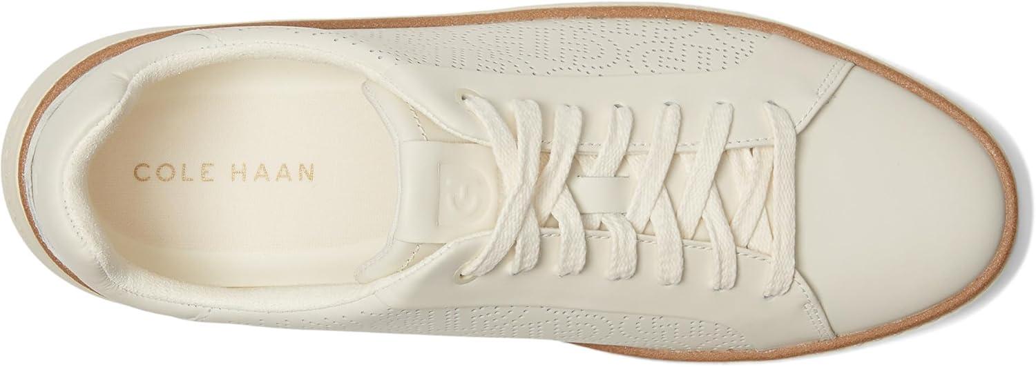 image:imageCole Haan Womens Grandpro Topspin SneakersIvoryPerforated Leather