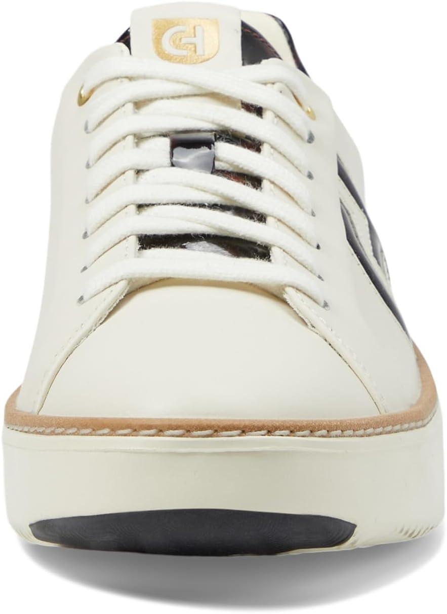 image:imageCole Haan Womens Grandpro Topspin SneakersIvoryTortoise Patent