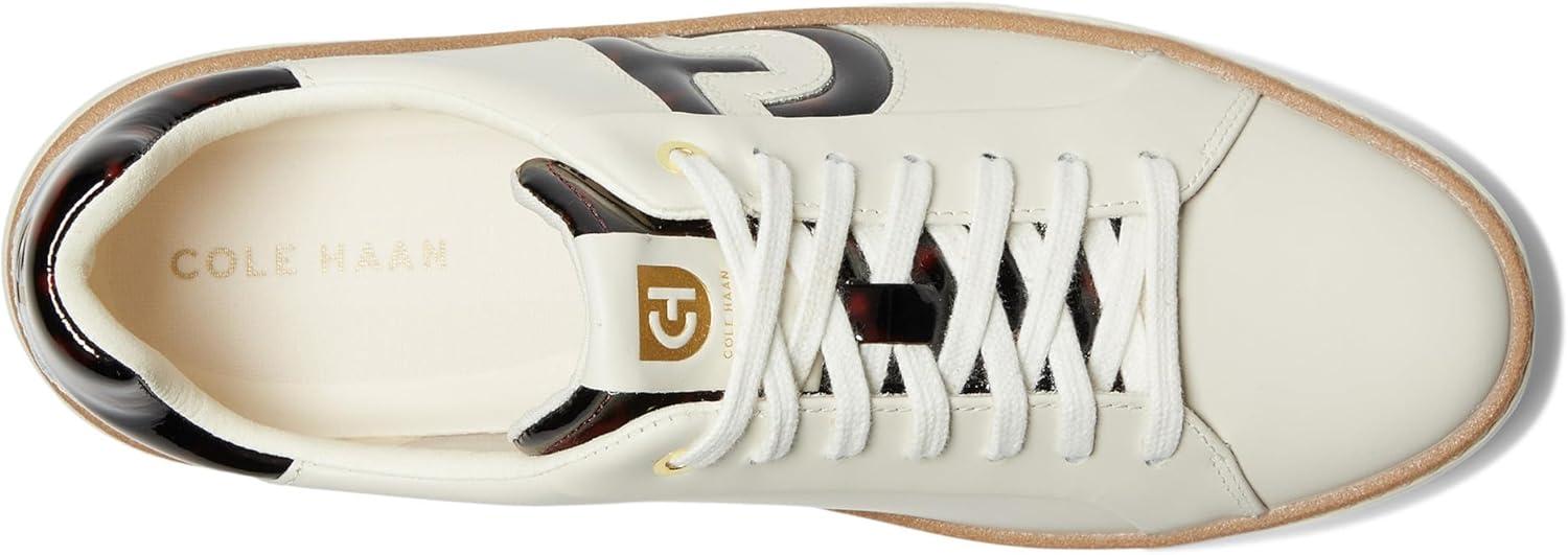 image:imageCole Haan Womens Grandpro Topspin SneakersIvoryTortoise Patent