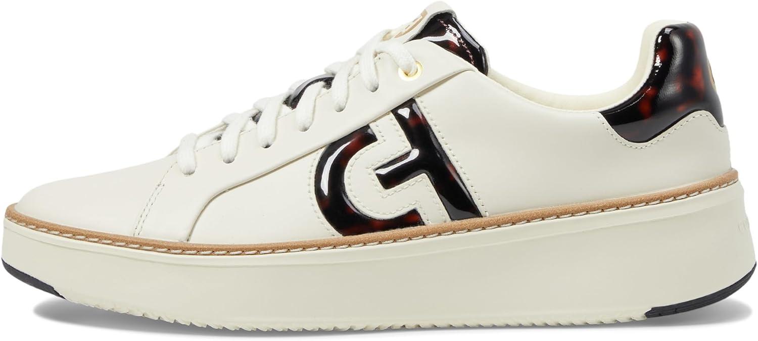 image:imageCole Haan Womens Grandpro Topspin SneakersIvoryTortoise Patent