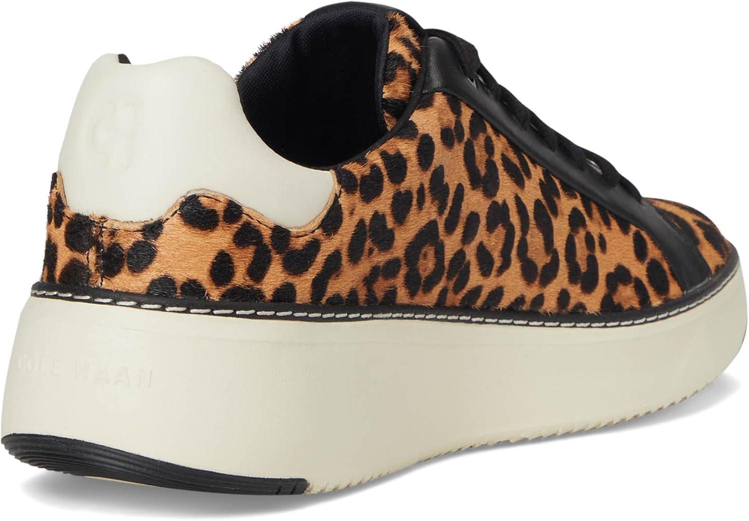 image:imageCole Haan Womens Grandpro Topspin SneakersLeopard Print HaircalfBlack