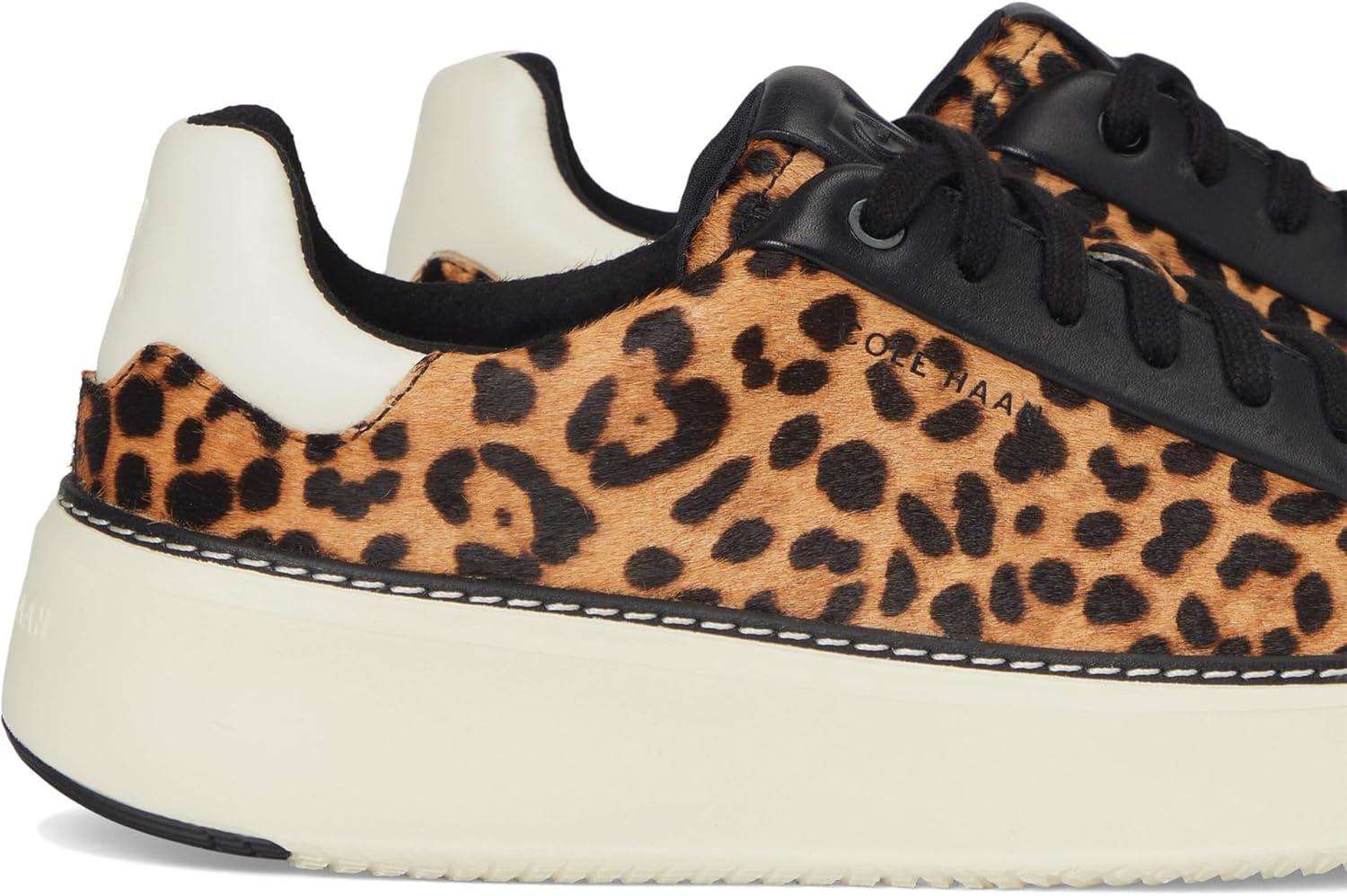 image:imageCole Haan Womens Grandpro Topspin SneakersLeopard Print HaircalfBlack