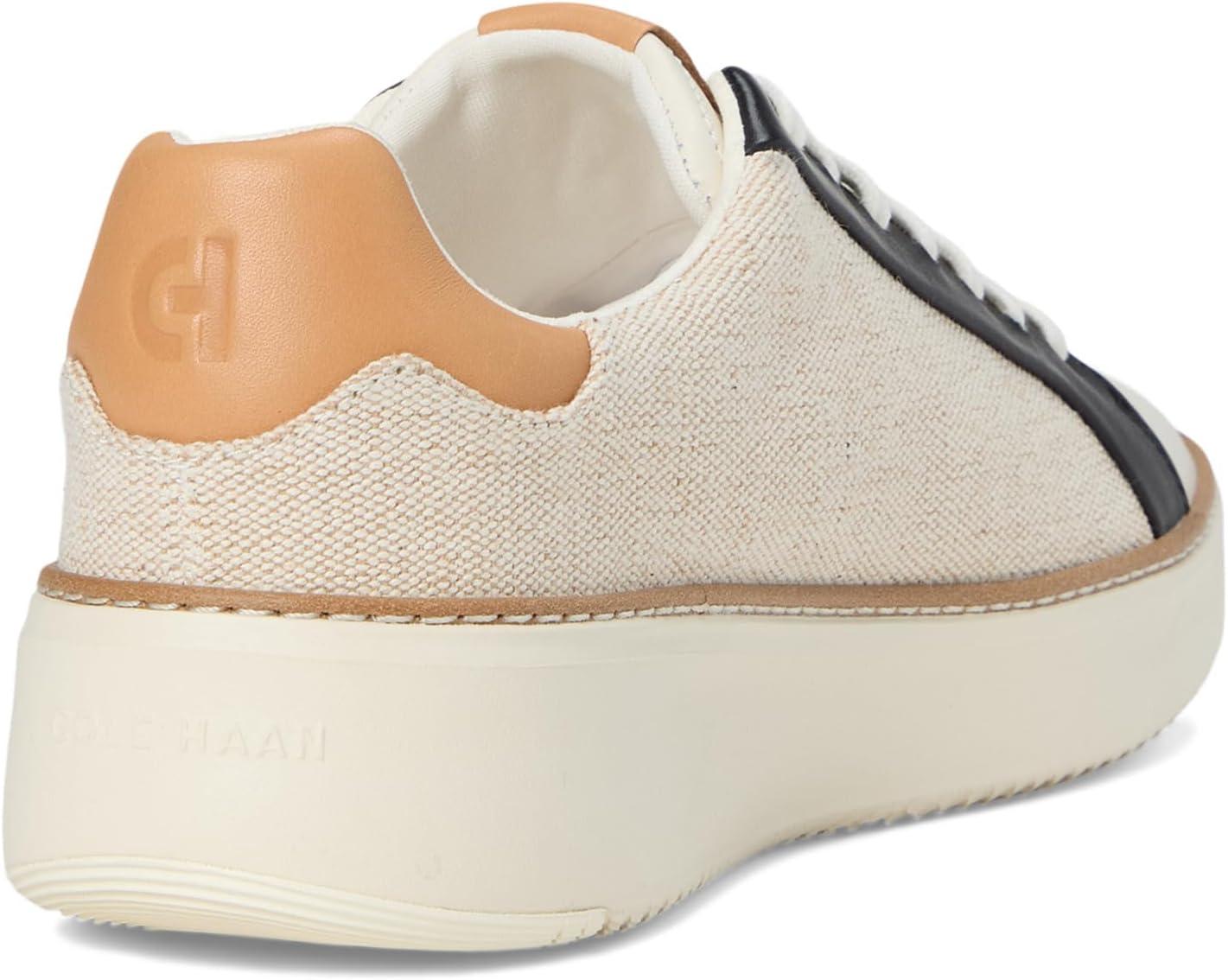 image:imageCole Haan Womens Grandpro Topspin SneakersNatural CanvasBlack