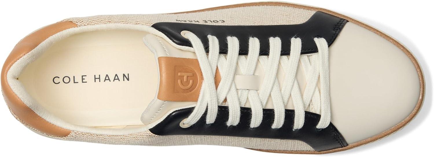 image:imageCole Haan Womens Grandpro Topspin SneakersNatural CanvasBlack