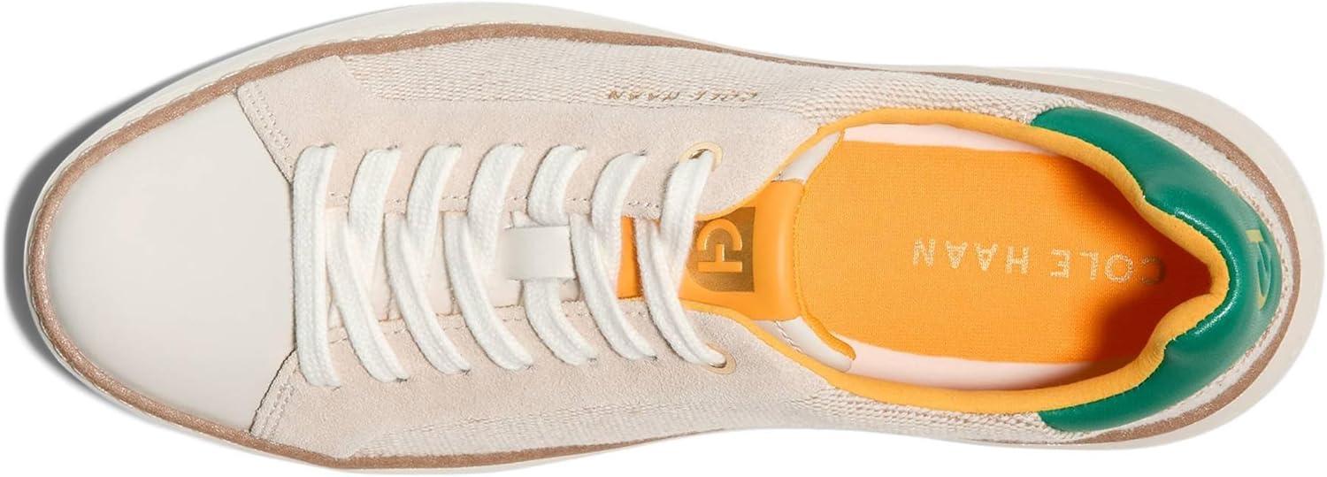 image:imageCole Haan Womens Grandpro Topspin SneakersNatural CanvasIvoryGreen Jacket