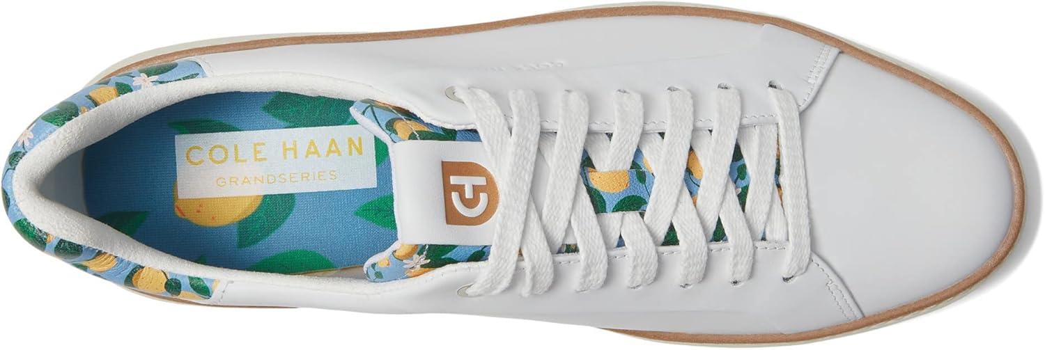image:imageCole Haan Womens Grandpro Topspin SneakersOptic White Azure Lemon Print