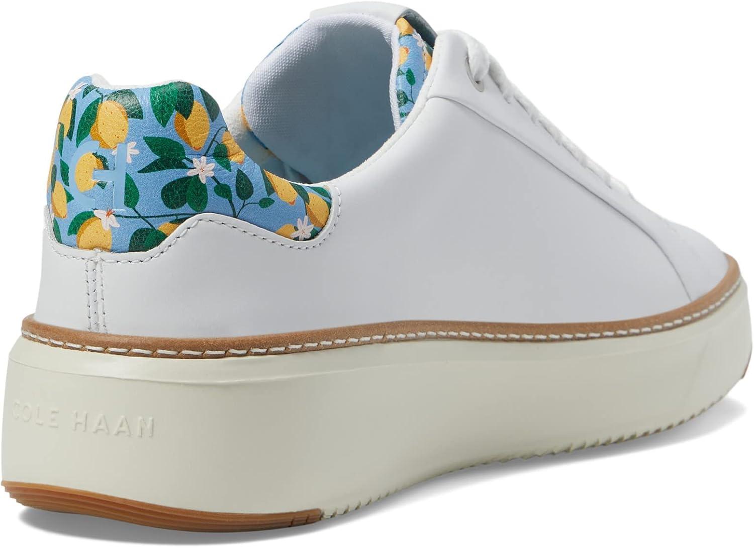image:imageCole Haan Womens Grandpro Topspin SneakersOptic White Azure Lemon Print