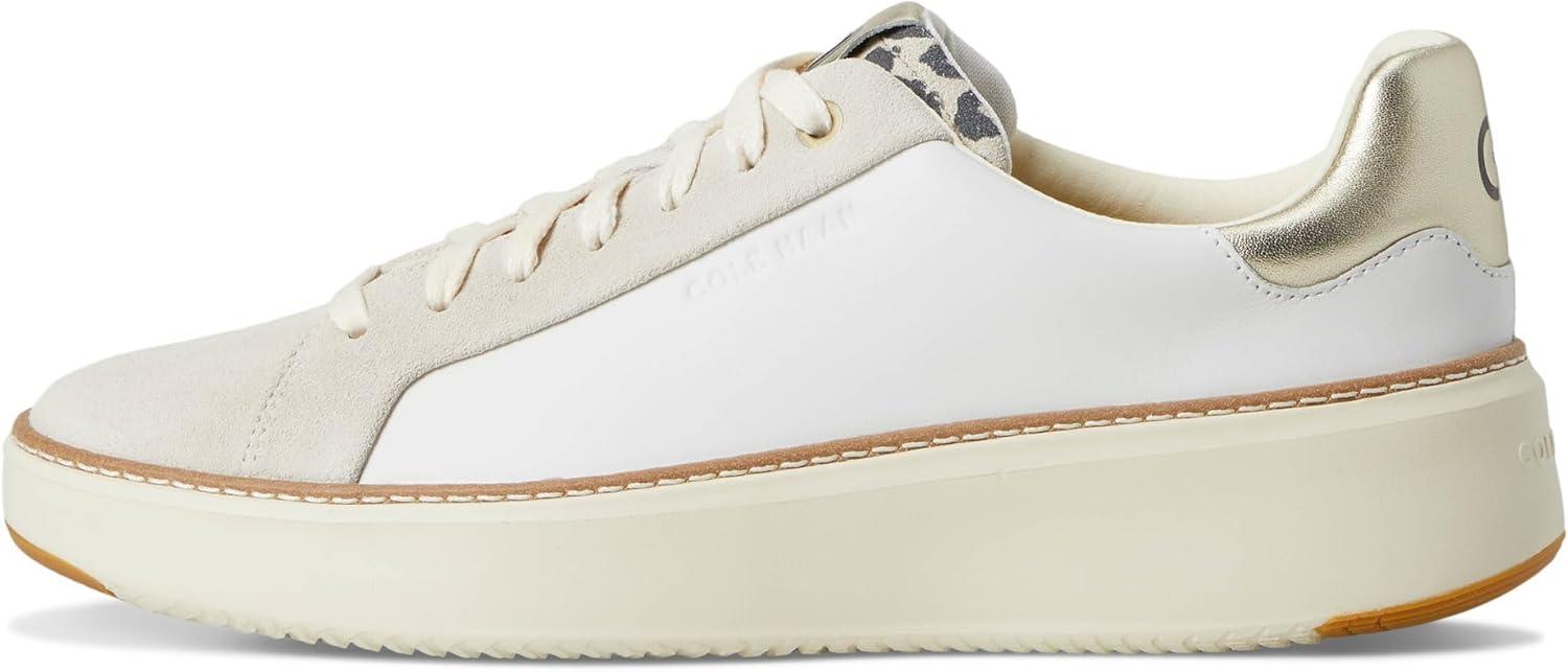 image:imageCole Haan Womens Grandpro Topspin SneakersOptic WhiteLeopard Print Leather