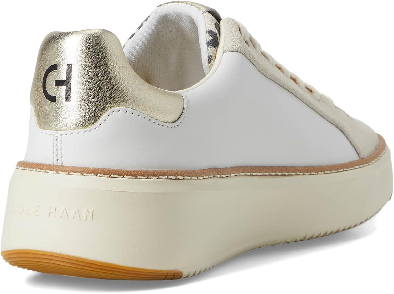 image:imageCole Haan Womens Grandpro Topspin SneakersOptic WhiteLeopard Print Leather