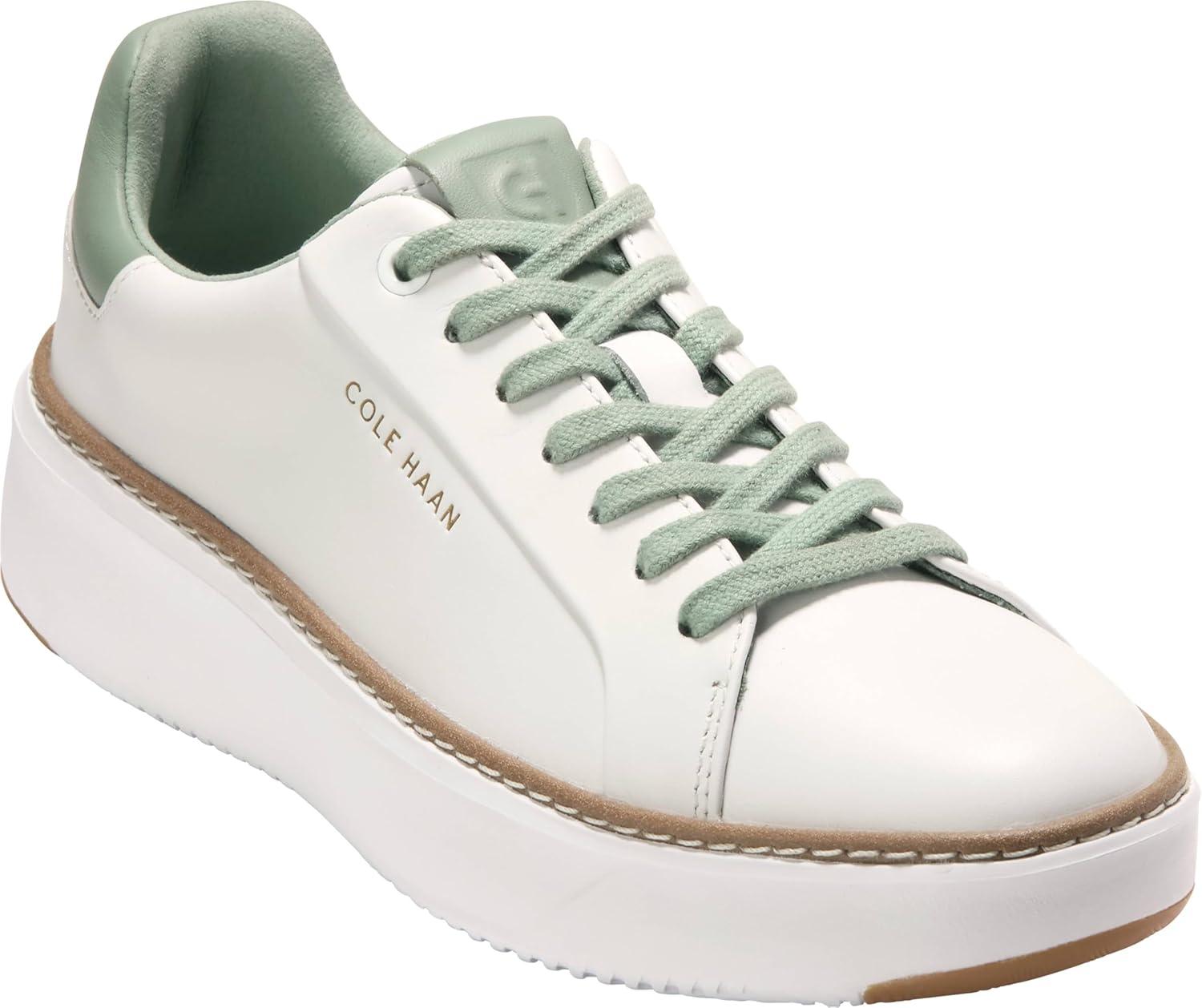 image:imageCole Haan Womens Grandpro Topspin SneakersOptic WhiteLily Pad Leather