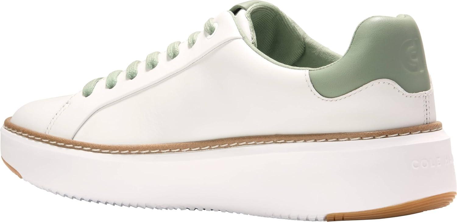 image:imageCole Haan Womens Grandpro Topspin SneakersOptic WhiteLily Pad Leather