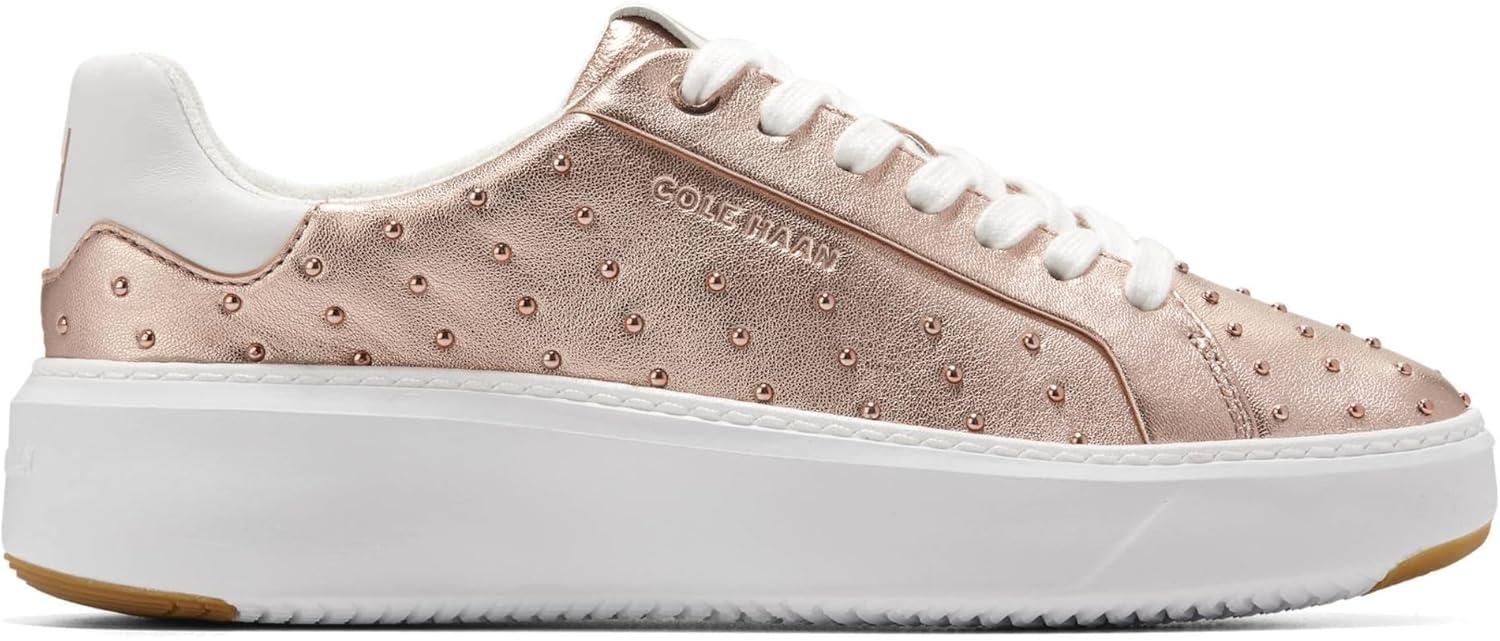 image:imageCole Haan Womens Grandpro Topspin SneakersRose GoldMicro Studs