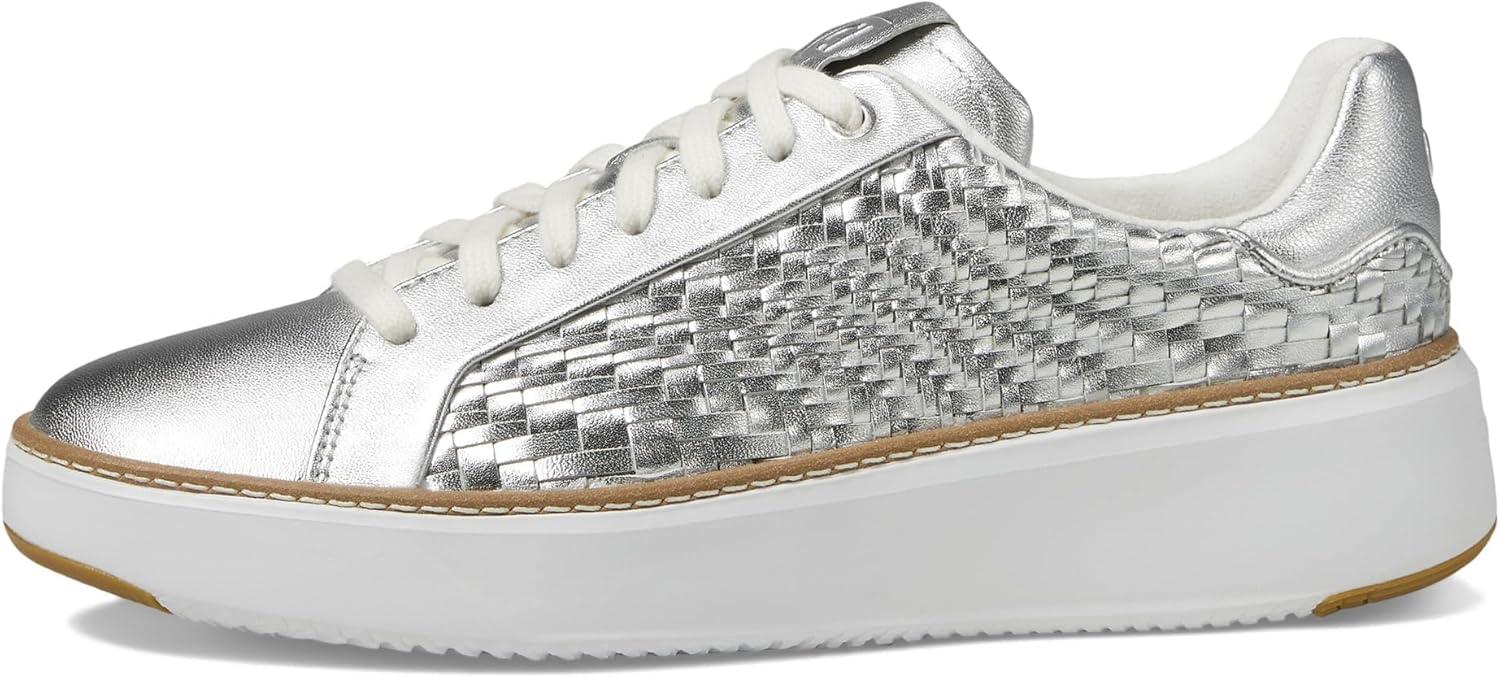 image:imageCole Haan Womens Grandpro Topspin SneakersSilver Genevieve Weave