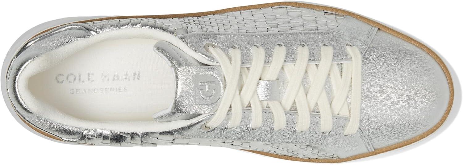 image:imageCole Haan Womens Grandpro Topspin SneakersSilver Genevieve Weave