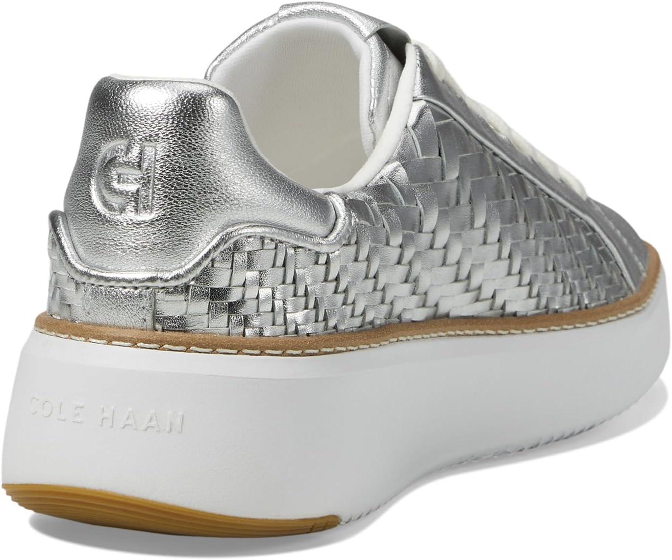 image:imageCole Haan Womens Grandpro Topspin SneakersSilver Genevieve Weave