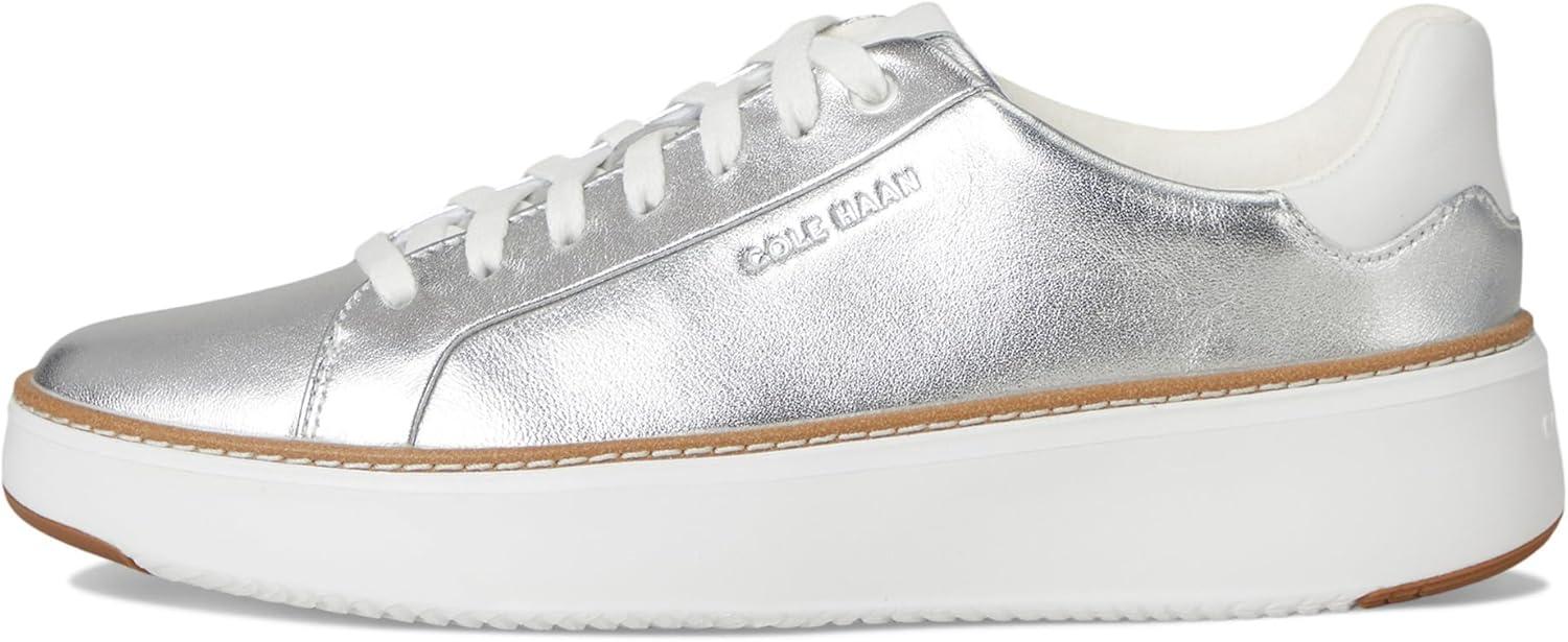 image:imageCole Haan Womens Grandpro Topspin SneakersSilver TalcaWhite