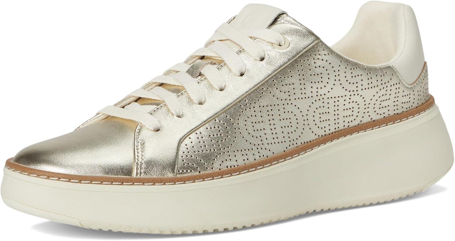 image:imageCole Haan Womens Grandpro Topspin SneakersSoft Gold MetallicPerforated Leather