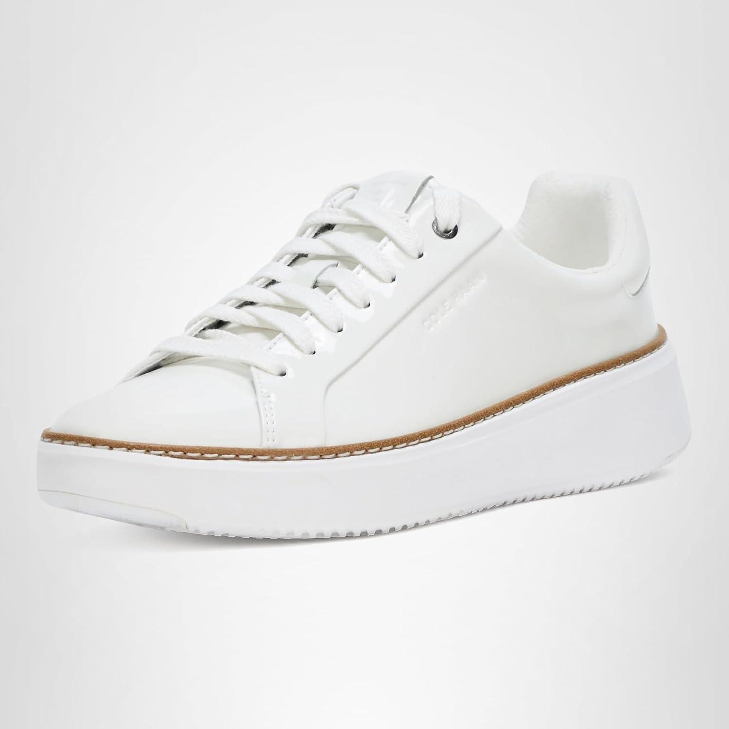 image:imageCole Haan Womens Grandpro Topspin SneakersWhite PatentWhite