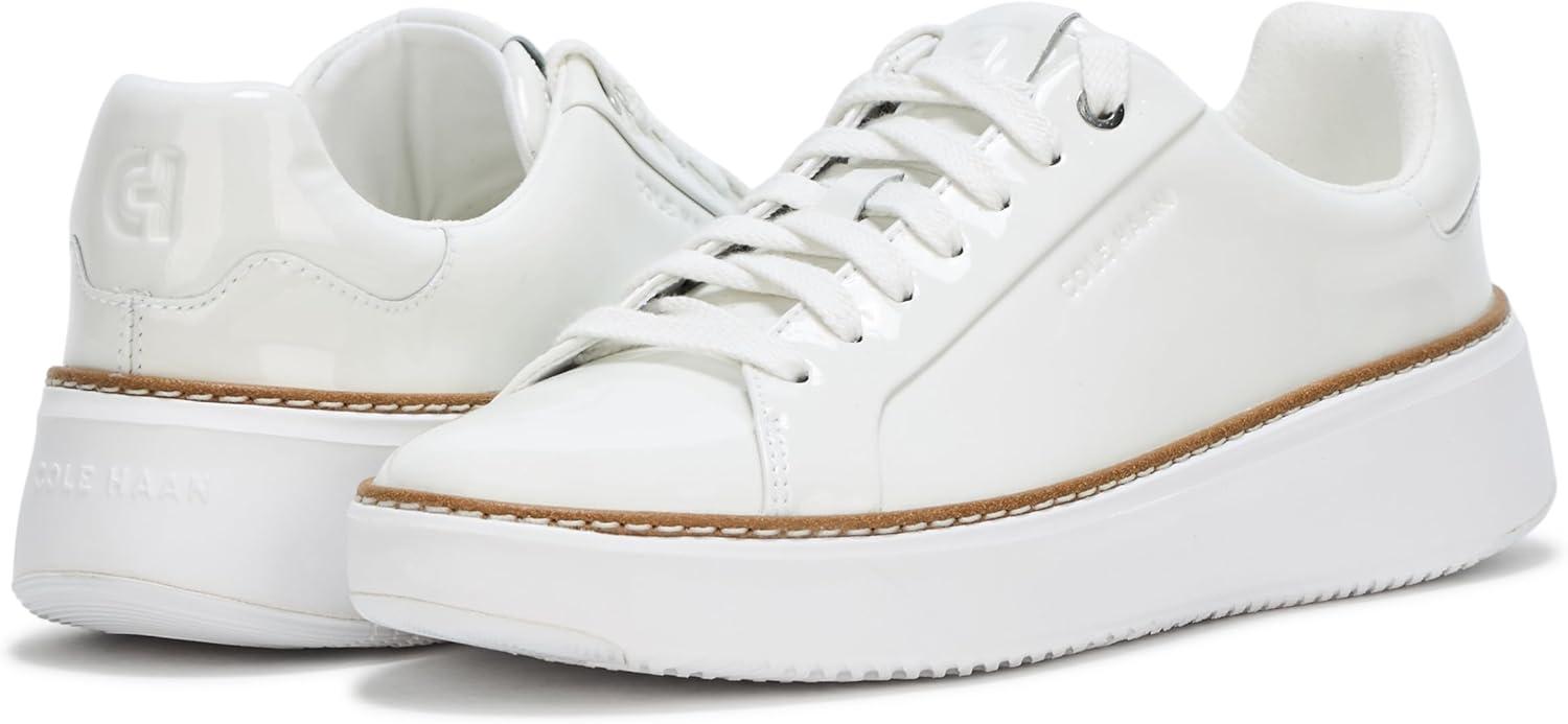 image:imageCole Haan Womens Grandpro Topspin SneakersWhite PatentWhite