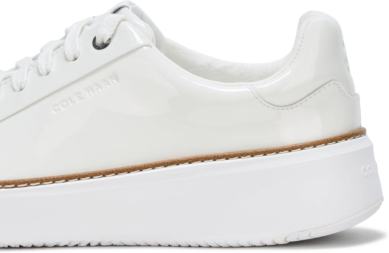 image:imageCole Haan Womens Grandpro Topspin SneakersWhite PatentWhite