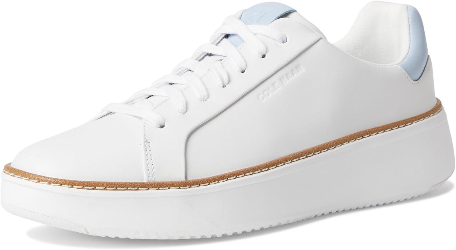 image:imageCole Haan Womens Grandpro Topspin SneakersWhite Perforated LeatherSkyway