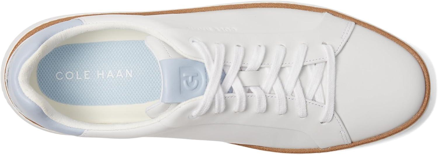 image:imageCole Haan Womens Grandpro Topspin SneakersWhite Perforated LeatherSkyway