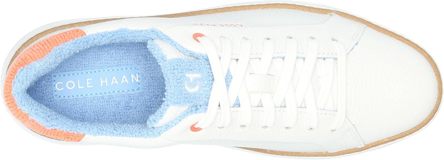 image:imageCole Haan Womens Grandpro Topspin SneakersWhite Tumbled LeatherNast