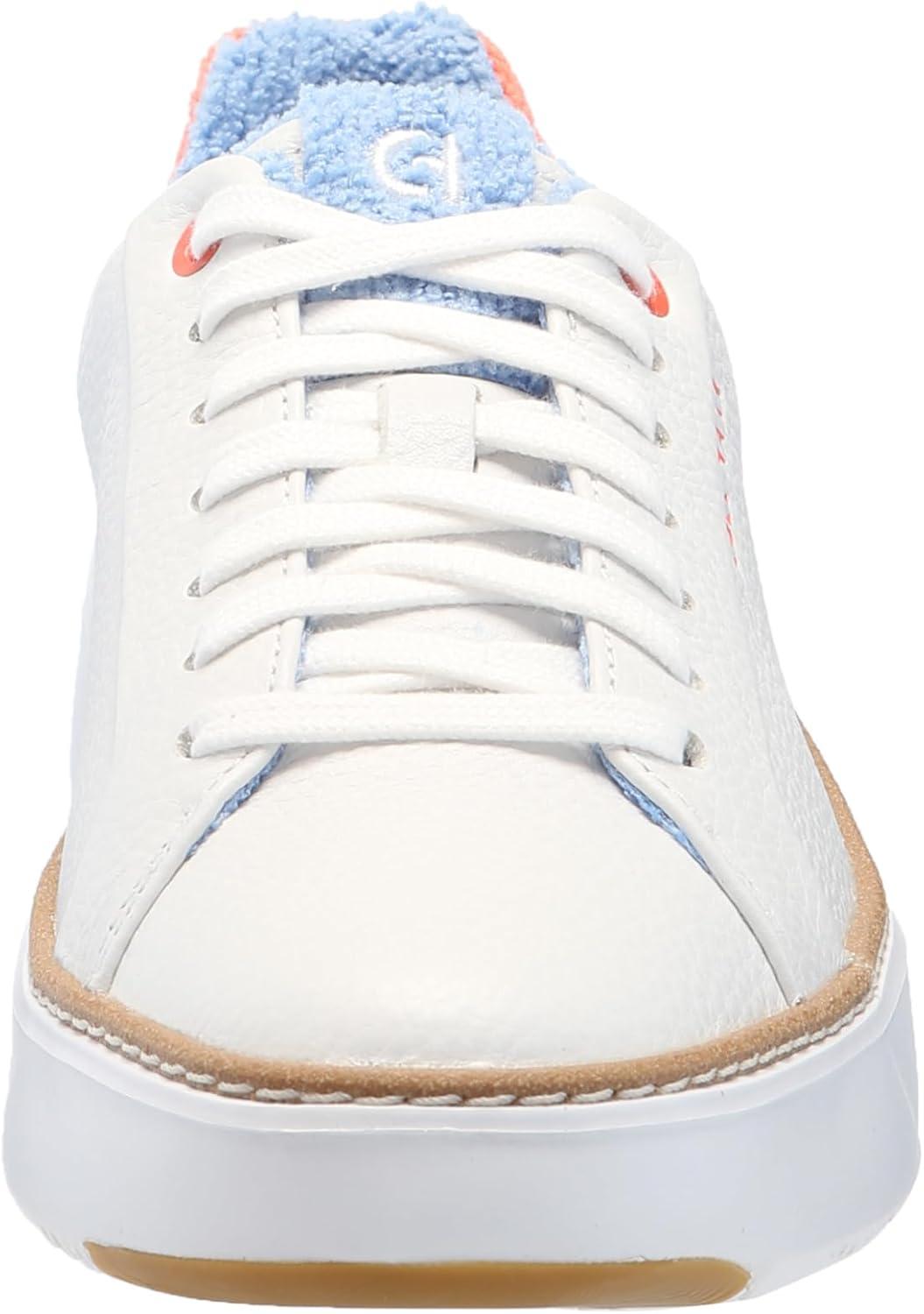 image:imageCole Haan Womens Grandpro Topspin SneakersWhite Tumbled LeatherNast