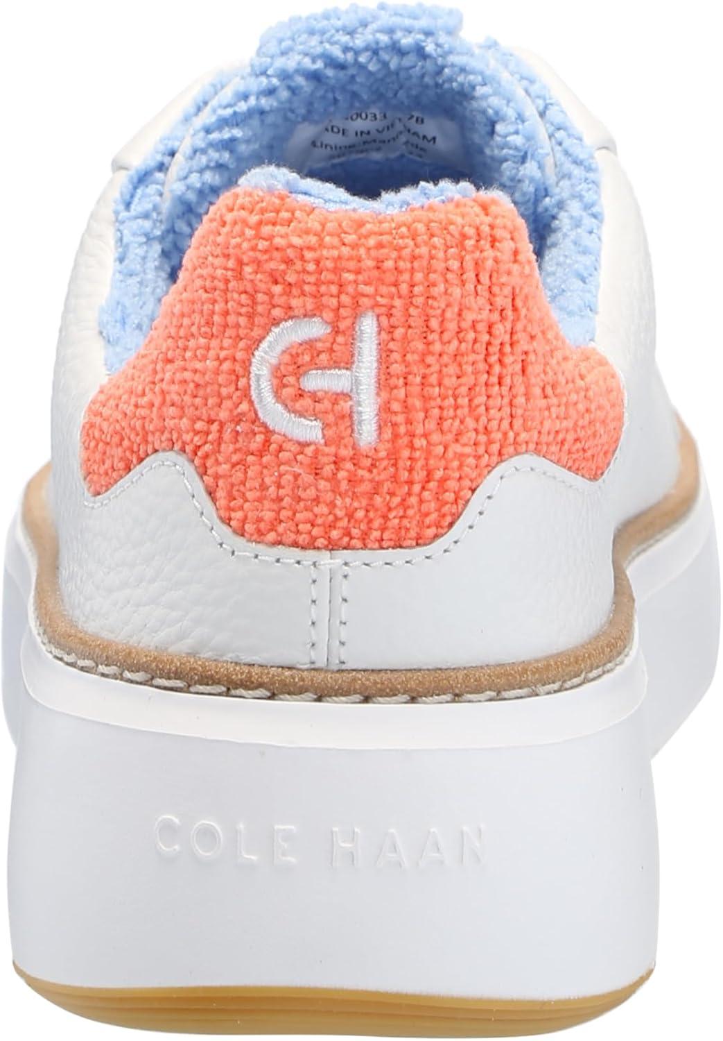 image:imageCole Haan Womens Grandpro Topspin SneakersWhite Tumbled LeatherNast