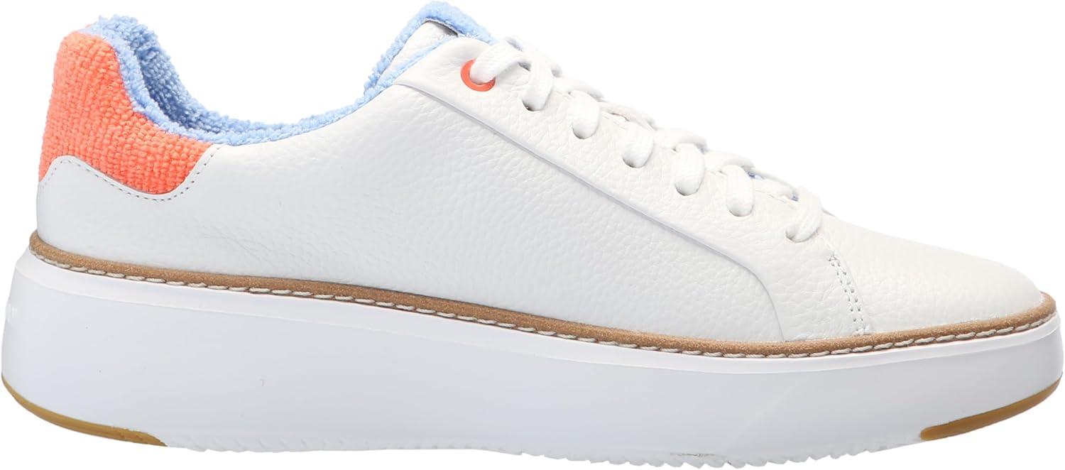 image:imageCole Haan Womens Grandpro Topspin SneakersWhite Tumbled LeatherNast