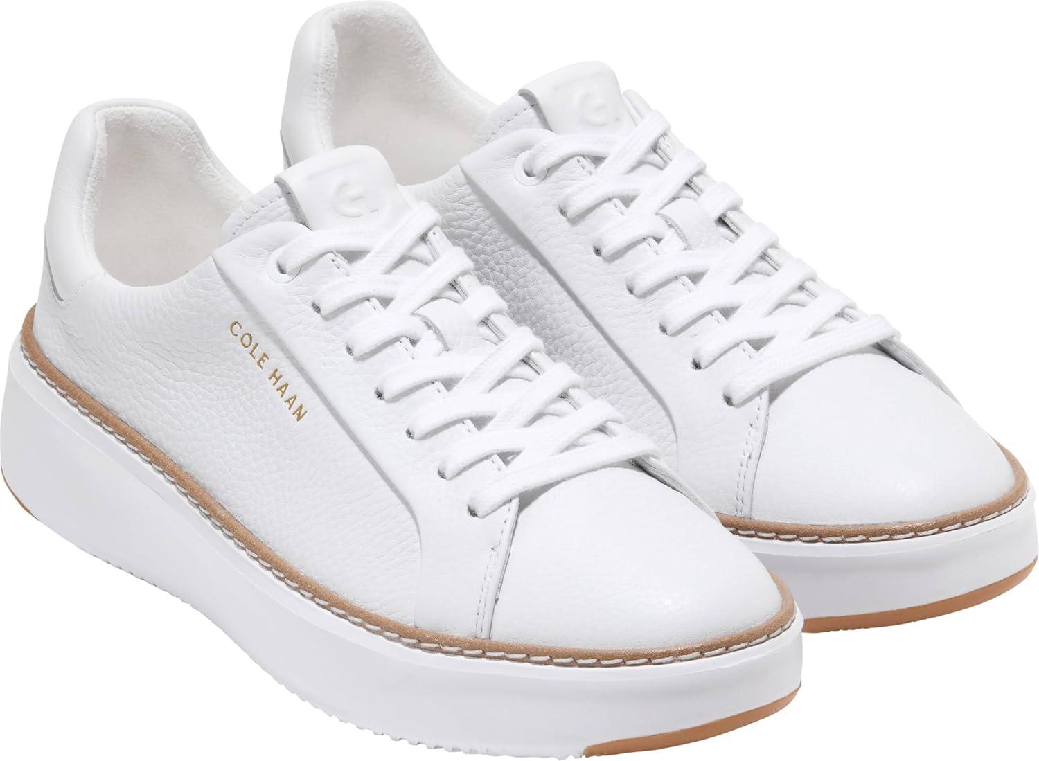 image:imageCole Haan Womens Grandpro Topspin SneakersWhite Waterproof Leather